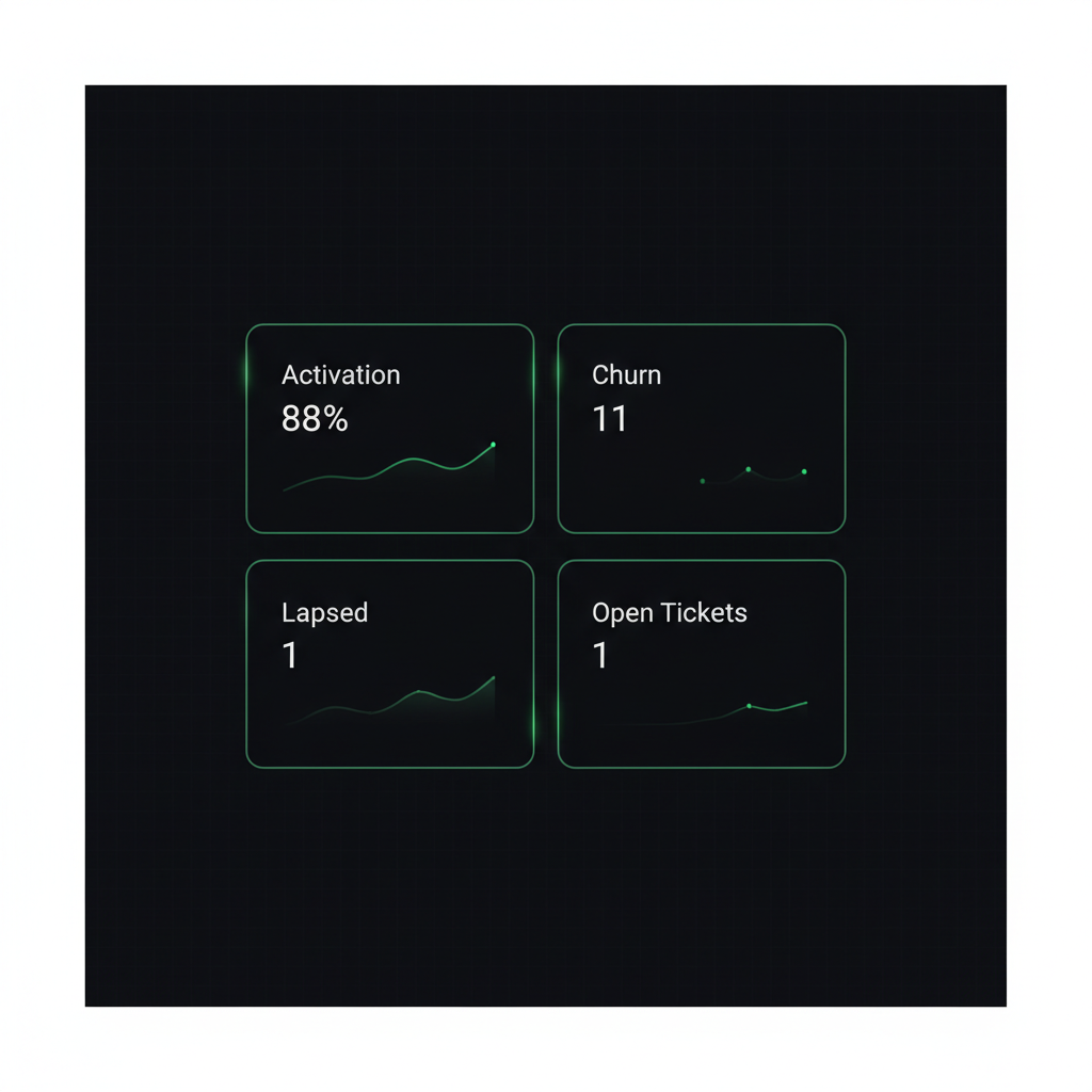 AI Agent สร้าง admin dashboard วัด activation churn lapsed และ ticket metrics ให้ Newton