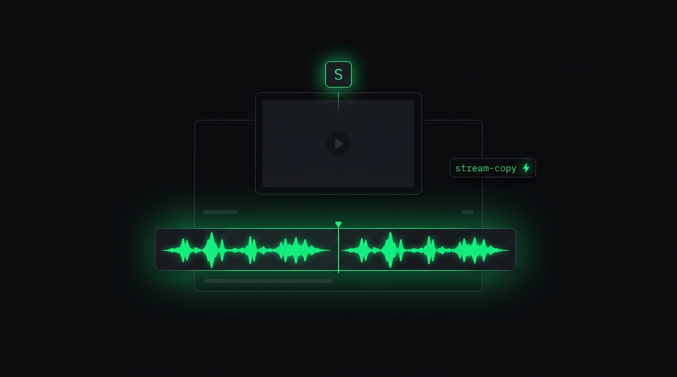 AI สร้าง video editor ใน browser ให้เอง — ตัดด้วย stream-copy เร็วกว่ารอ Premiere เปิด