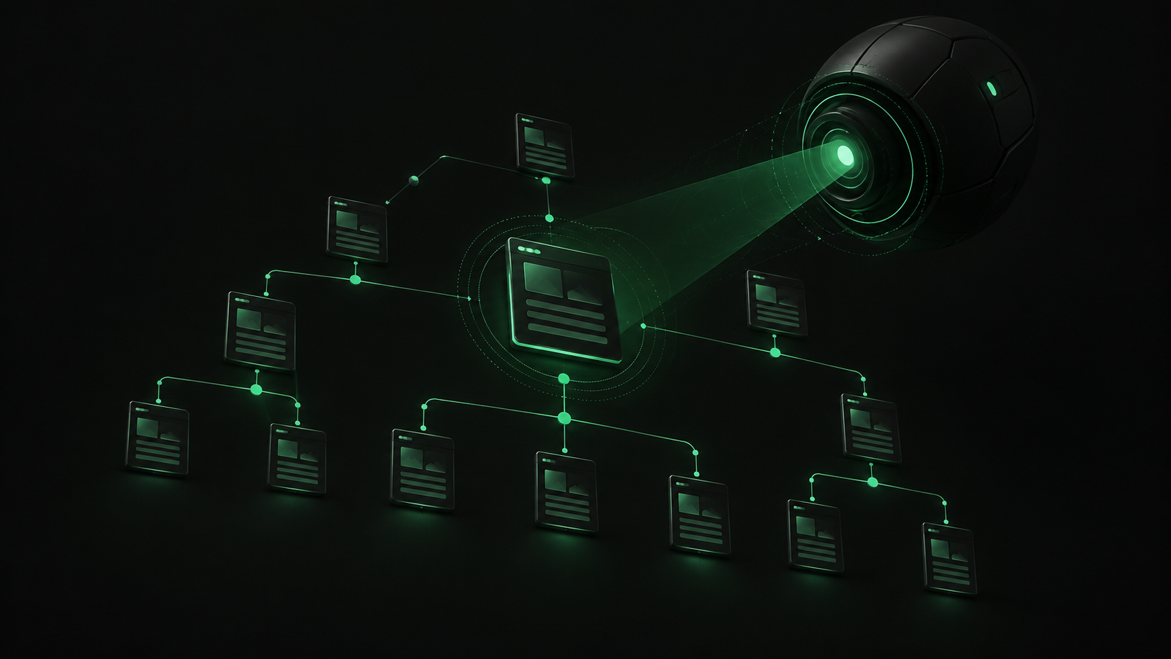 AI ตรวจสอบ Sitemap ได้ไหม ภาพประกอบแผนที่ URL ของเว็บไซต์