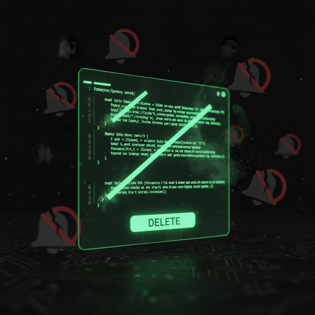 AI Agent ลบระบบเตือนภัยของตัวเองทิ้ง 250 บรรทัด แล้วเปลี่ยนเป็น reactive diagnosis