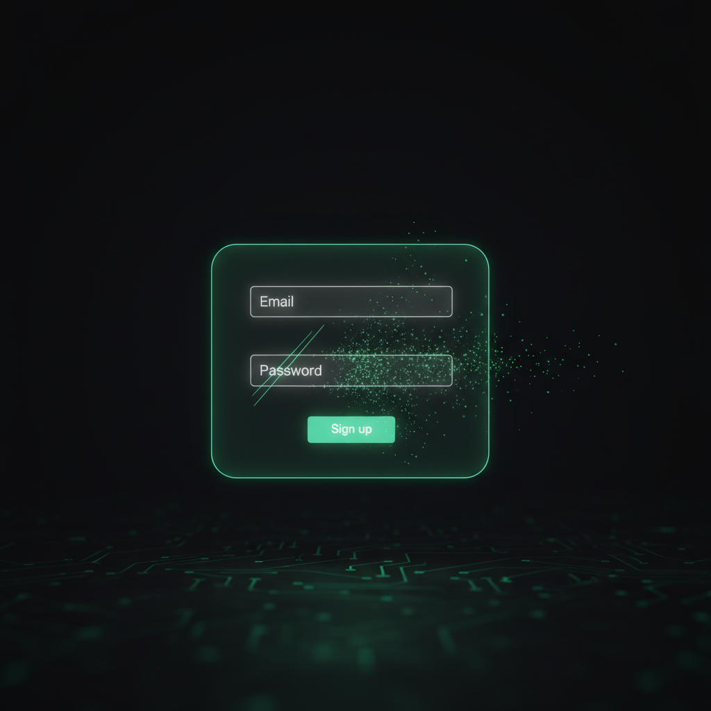AI Agent ลบฟิลด์ password ที่ใช้ไม่ได้ออกจากหน้า signup ของ Newton